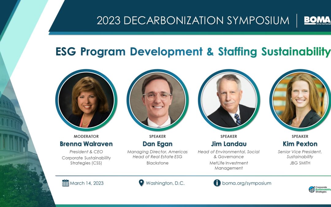 ESG Program Development & Staffing Sustainability